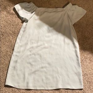 Top Shop Mint off the shoulder dress
